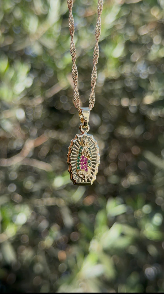 Dainty Gem Virgencita Necklace