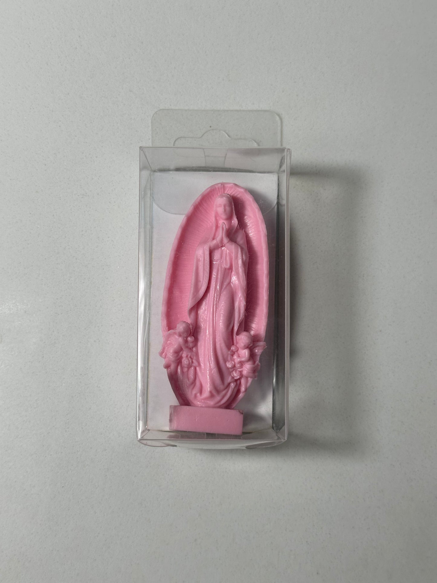 Pink Virgen Mary Mini Statue