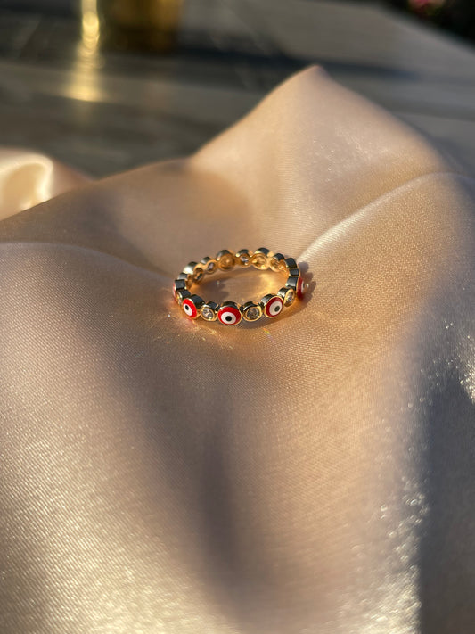 Red Evil Eye Ring