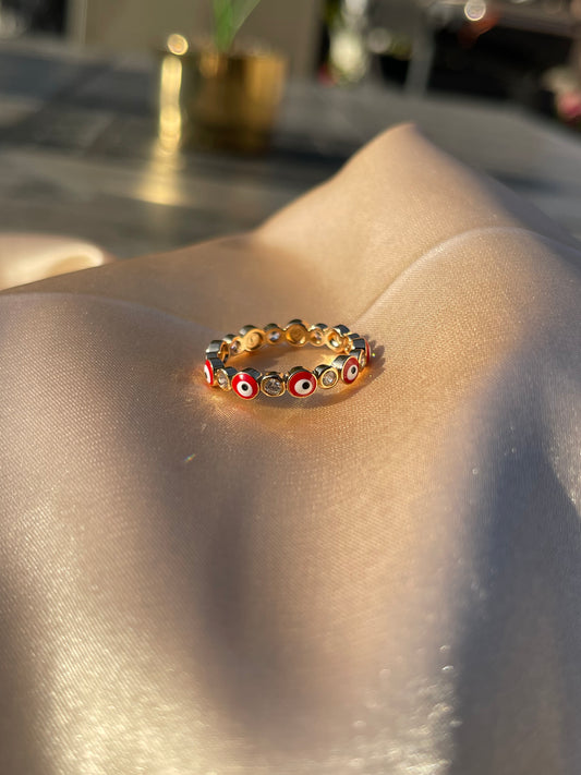 Red Evil Eye Ring